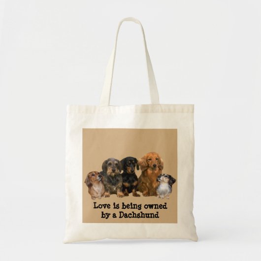 Dachshund Gang Canvas tas (Voorkant)