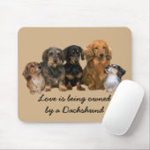 Dachshund Gang Mousepad Muismat (Met muis)