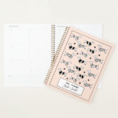 Dachshund geïllustreerde Hondenliefhebbers 2025 Pl Planner (Display)