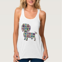 Dachshund - gekleurde Tanktop