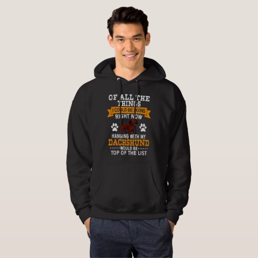 Dachshund Gif Dog Owner Hoodie (Voorkant volledig)