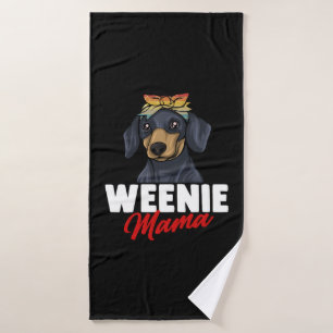 Dachshund Gift Dixie Wiener Doxie Dackel Badhanddoek