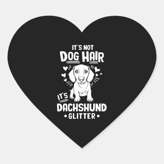 Dachshund Gift Dixie Wiener Doxie Dackel Hart Sticker (Voorkant)