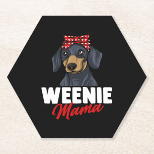 Dachshund Gift Dixie Wiener Doxie Dackel Kartonnen Onderzetters