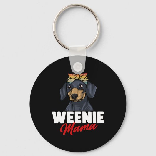 Dachshund Gift Dixie Wiener Doxie Dackel Sleutelhanger (Voorkant)