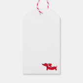 Dachshund Gift Labels | Ik denk dat u alomtegenwoo Cadeaulabel (Achterkant)
