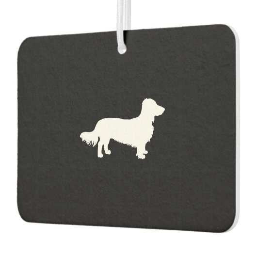 Dachshund gift silhouet luchtverfrisser (Links)