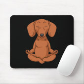 Dachshund Gift Women Weiner Dog Yoga Meditation Muismat (Met muis)