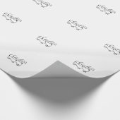 Dachshund Gift Wrap Cadeaupapier (Hoek)