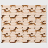 Dachshund Gift Wrapping Paper Cadeaupapier (Vlak)
