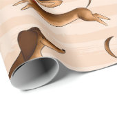 Dachshund Gift Wrapping Paper Cadeaupapier (Rol Hoek)