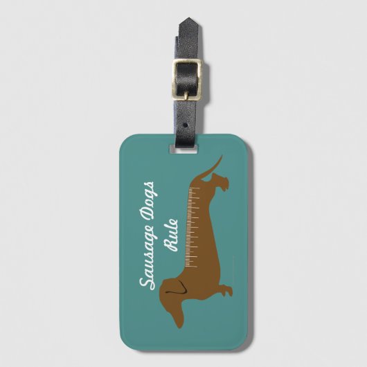 Dachshund Gifts Bagagelabel (Voorkant (verticaal))