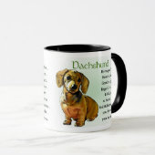 Dachshund Gifts, Dachshund Drank Mokken (Voorkant rechts)
