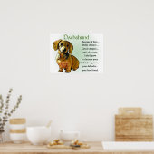 Dachshund Gifts Dachshund Posters Prints (Keuken)