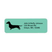 Dachshund Gifts Etiket (Voorkant)