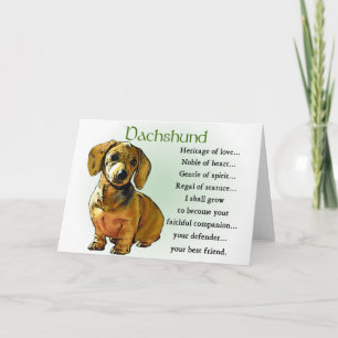 Dachshund Gifts Kaart