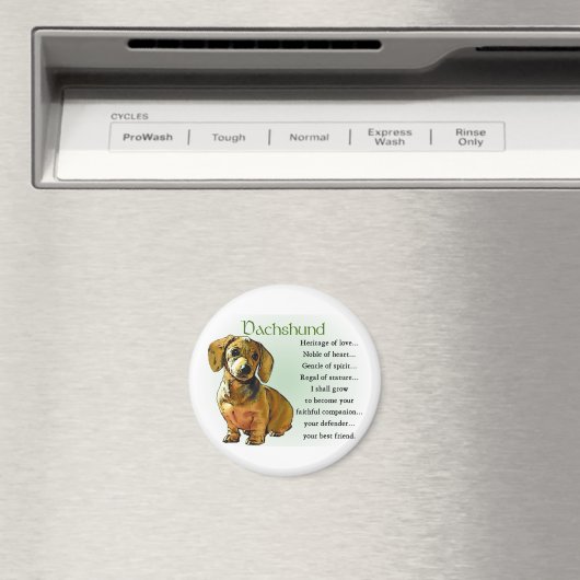 Dachshund Gifts Magneet (Insitu (Vaatwasser))