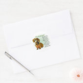 Dachshund Gifts Ronde Sticker (Envelop)