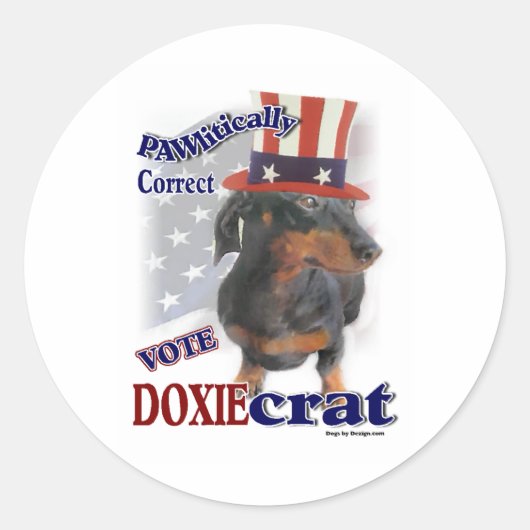 Dachshund Gifts Ronde Sticker (Voorkant)