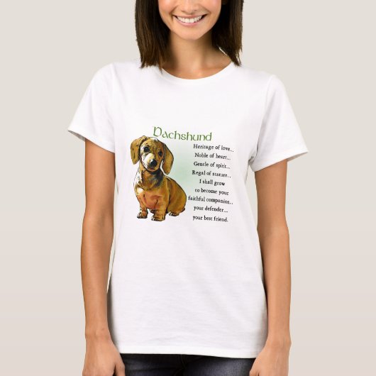 Dachshund Gifts T-shirt (Voorkant)