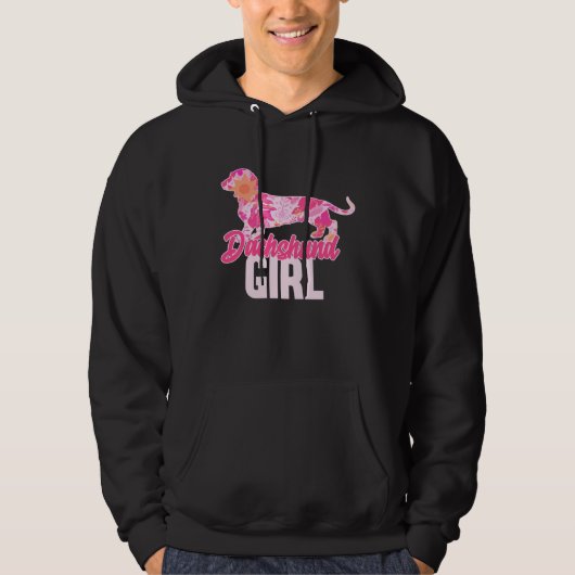 Dachshund Girl  3 Hoodie (Voorkant)
