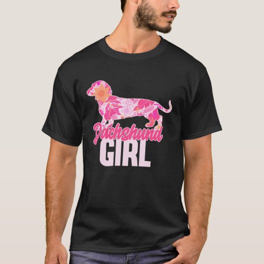 Dachshund Girl 3 T-shirt (Voorkant)