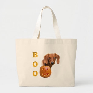 Dachshund (glad) Boo Grote Tote Bag