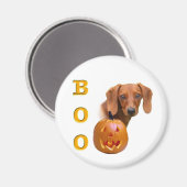 Dachshund (glad) Boo Magneet (Voorkant / Achterkant)