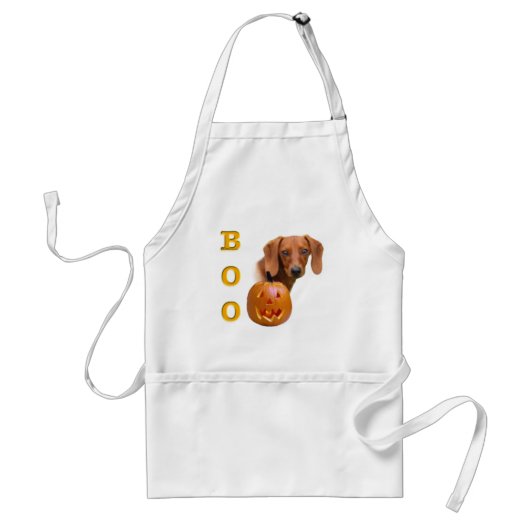 Dachshund (glad) Boo Standaard Schort (Voorkant)