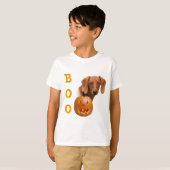 Dachshund (glad) Boo T-shirt (Voorkant volledig)