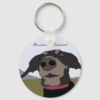 Dachshund-goedgekeurde Sleutelhanger