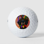 DACHSHUND GOLFBALLEN (Voorkant)