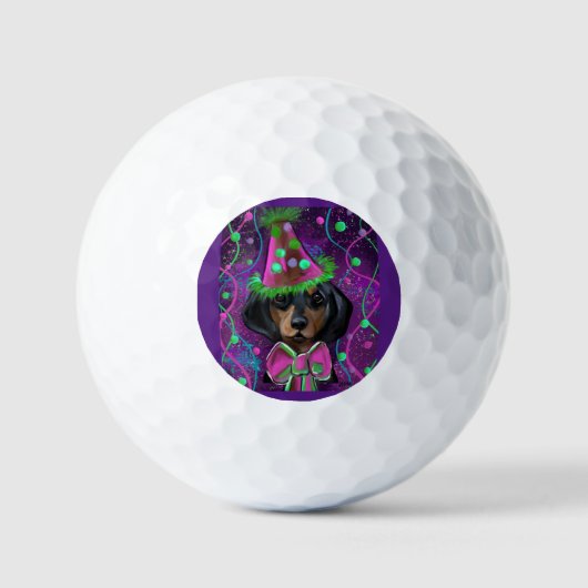 Dachshund Golfballen (Voorkant)