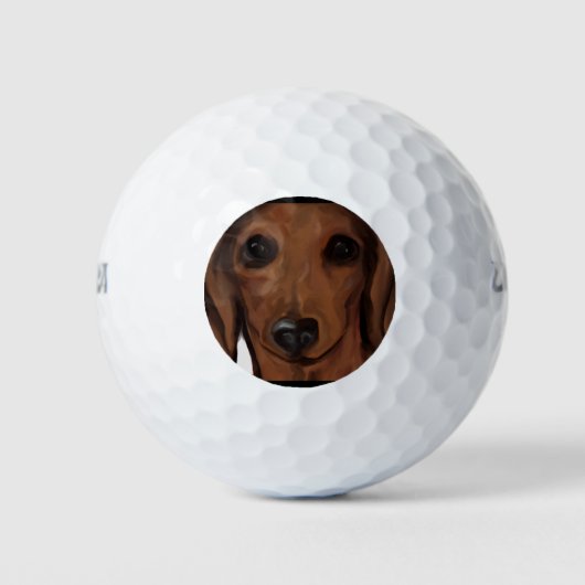 DACHSHUND GOLFBALLEN (Voorkant)