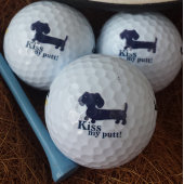 Dachshund Golfer Kiss Mijn Putt Grappige Golf Ball Golfballen