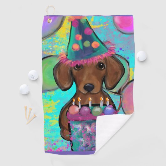 Dachshund Golfhanddoek (Insitu)