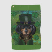 Dachshund Golfhanddoek (Voorkant)