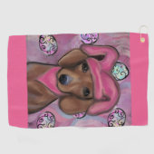 Dachshund Golfhanddoek (Horizontaal)