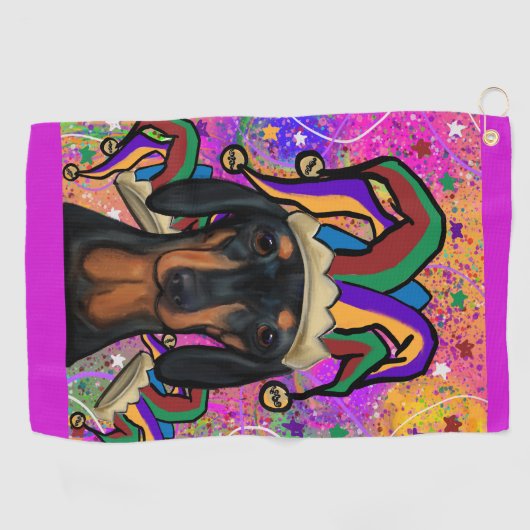 Dachshund Golfhanddoek (Horizontaal)