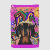 Dachshund Golfhanddoek (Voorkant)