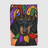 DACHSHUND GOLFHANDDOEK (Voorkant)