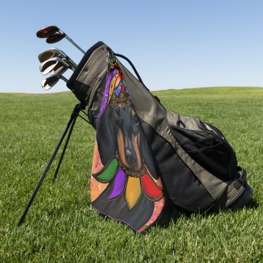 DACHSHUND GOLFHANDDOEK (Groen)