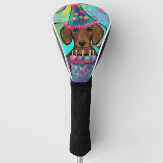 Dachshund Golfheadcover (Voorkant)