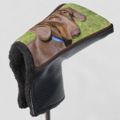 Dachshund Golfheadcover (3/4 voorkant)