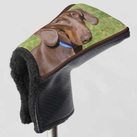 Dachshund Golfheadcover (3/4 voorkant)