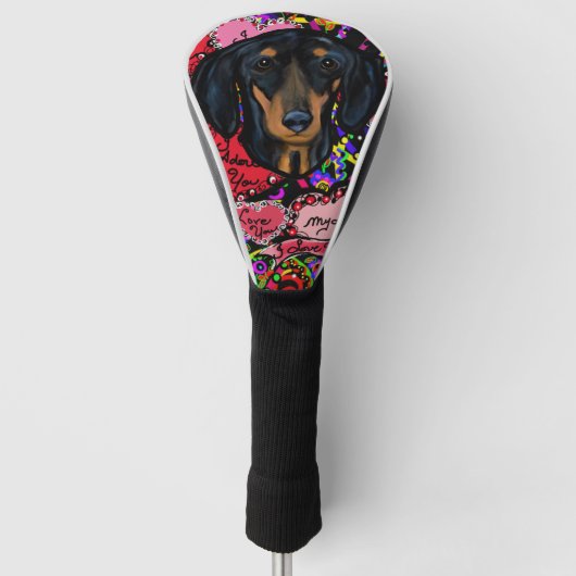DACHSHUND GOLFHEADCOVER (Voorkant)