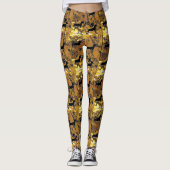 Dachshund Goud Leggings (Voorkant)