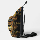 Dachshund Goud Sling Bag (Rechts)