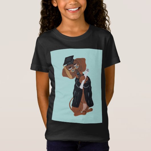 Dachshund Graduate T-shirt (Voorkant)