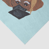 Dachshund Graduate Tissuepapier (Detail)